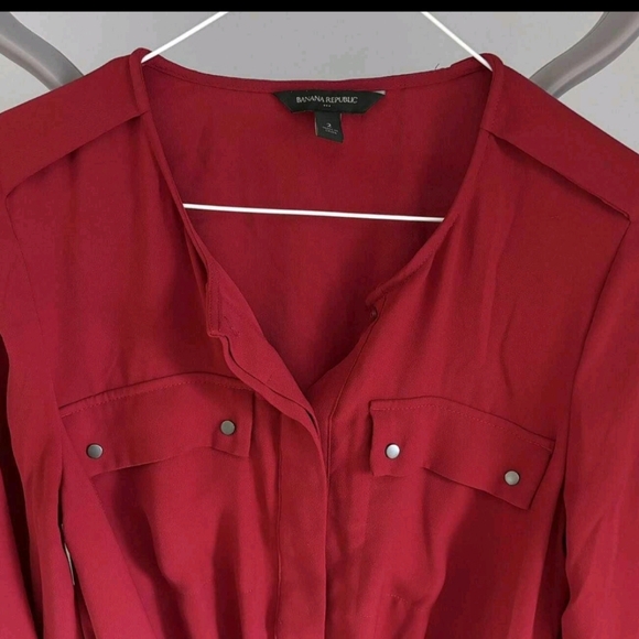 Banana Republic Utility Dress in Raspberry Color - Picture 3 of 6